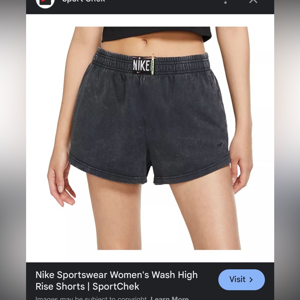 Women’s Nike high rise shorts